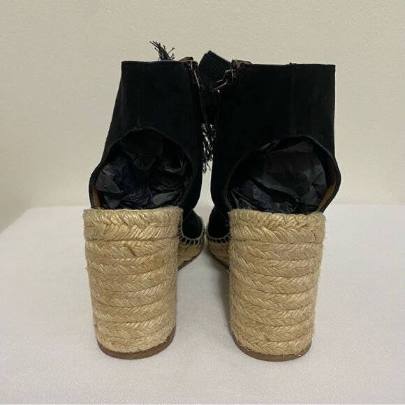 CHLOE Harper Suede Lace up Espadrille Wedge Sandals - Picture 4 of 13